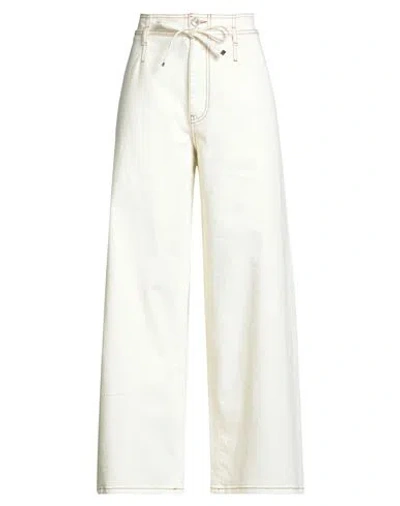 Etro Woman Pants Ivory Size 25 Cotton In White
