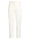 Etro Woman Pants Ivory Size 8 Cotton, Elastane In White
