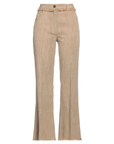 Etro Woman Pants Khaki Size 6 Viscose, Polyester In Beige