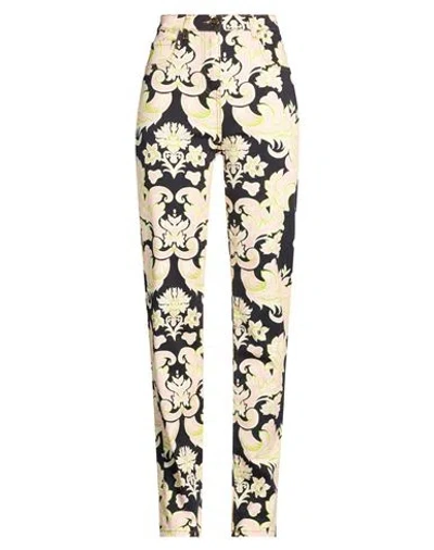 Etro Woman Pants Light Pink Size 28 Cotton, Elastane In Multi