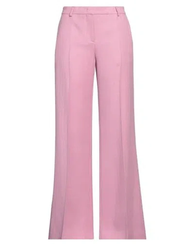 Etro Woman Pants Mauve Size 6 Viscose, Virgin Wool In Purple