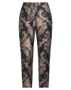 Etro Woman Pants Midnight Blue Size 8 Polyester In Black