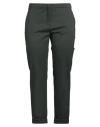 Etro Woman Pants Military Green Size 12 Wool, Elastane In Green