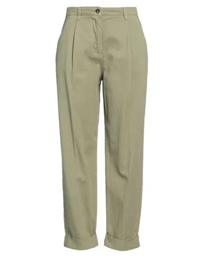 ETRO ETRO WOMAN PANTS MILITARY GREEN SIZE 4 COTTON