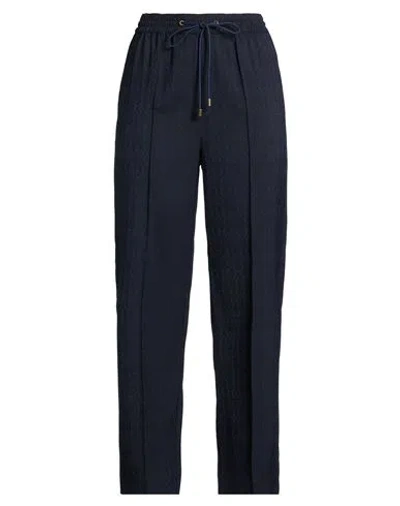 Etro Woman Pants Navy Size 8 Wool In Blue