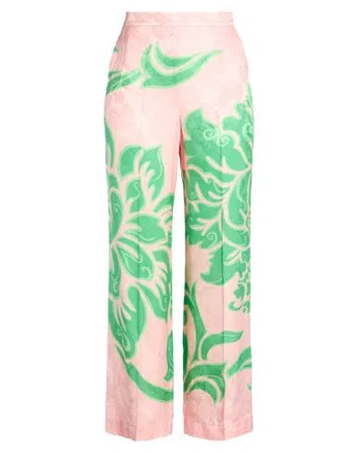 ETRO ETRO WOMAN PANTS PINK SIZE 10 VISCOSE, SILK