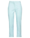 Etro Woman Pants Sky Blue Size 4 Cotton, Elastane