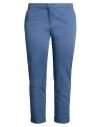 Etro Woman Pants Slate Blue Size 10 Cotton, Elastane