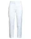 Etro Woman Pants White Size 4 Cotton, Elastane