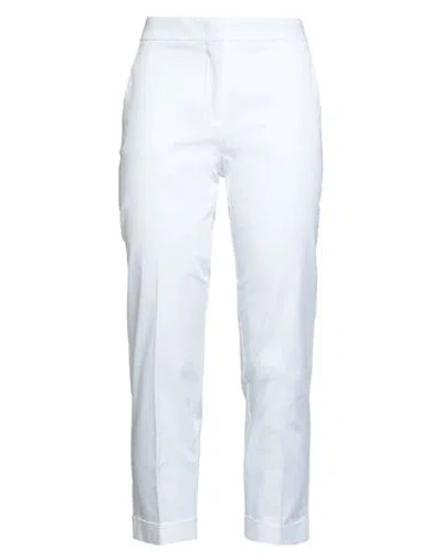 Etro Woman Pants White Size 4 Cotton, Elastane