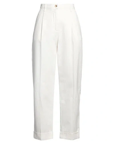 Etro Woman Pants White Size 6 Cotton