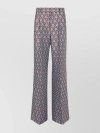 ETRO WOMAN'S PRINTED WAISTBAND WIDE-LEG TROUSERS