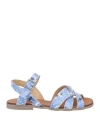 Etro Woman Sandals Light Blue Size 12c Leather