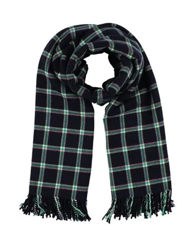 Etro Woman Scarf Midnight Blue Size - Virgin Wool