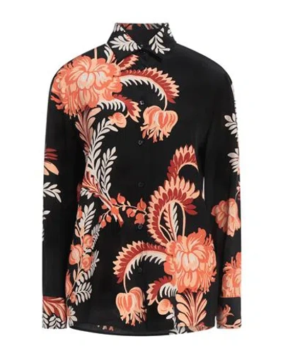 Etro Woman Shirt Black Size 10 Silk