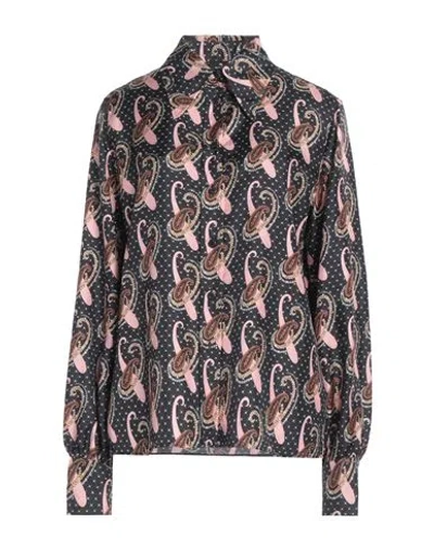 Etro Woman Shirt Black Size 8 Silk