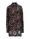 Etro Lange Seidenbluse Mit Print In Black