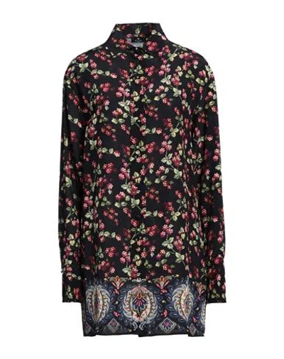 ETRO ETRO WOMAN SHIRT BLACK SIZE 10 SILK
