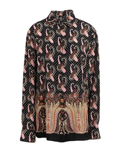 ETRO ETRO WOMAN SHIRT BLACK SIZE 4 SILK