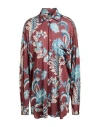Etro Floral Foliage Shirt In Red