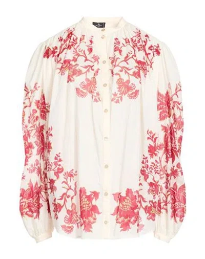 Etro Woman Shirt Cream Size 2 Cotton In White