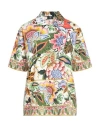 Etro Women's Shirt With Bouquet Print In Green