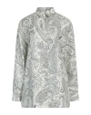 Etro Woman Shirt Ivory Size 12 Silk In White