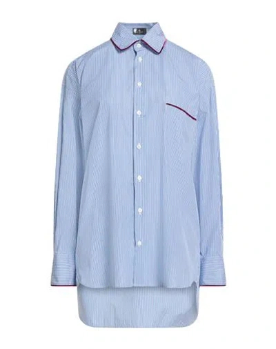 Etro Woman Shirt Light Blue Size 6 Cotton
