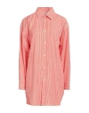 Etro Women Cotton Shirt With Frontal Logo Embroidery In Orange