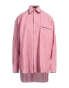 Etro Woman Shirt Pink Size 6 Cotton, Nylon, Polyester