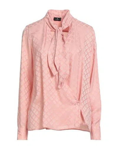 ETRO ETRO WOMAN SHIRT PINK SIZE 6 SILK, VISCOSE