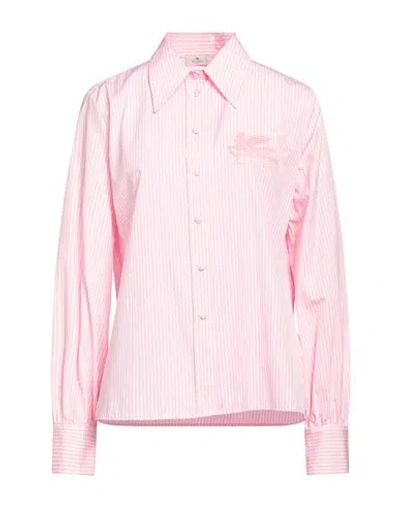ETRO ETRO WOMAN SHIRT PINK SIZE 2 COTTON