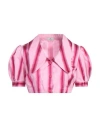 Etro Woman Shirt Pink Size 8 Cotton, Viscose, Silk In Pink