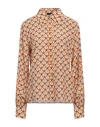 Etro Woman Shirt Sand Size 10 Silk In Beige