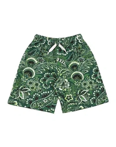 Etro Babies'  Toddler Girl Shorts & Bermuda Shorts Green Size 4 Cotton, Polyamide
