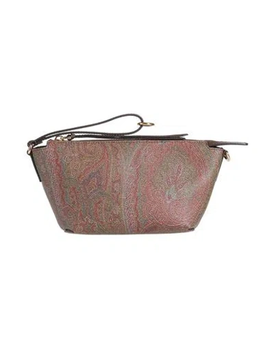 Etro Woman Shoulder Bag Military Green Size - Leather