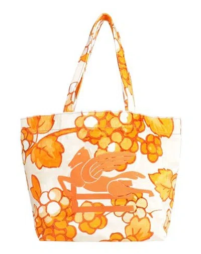 Etro Woman Shoulder Bag Orange Size - Textile Fibers