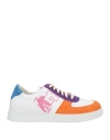 Etro Colour-block Low-top Sneakers In Orange