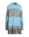 Etro Women's Striped Wool Blend Polo Shirt In Blue