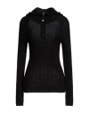 Etro Woman Sweater Black Size 6 Silk, Polyamide In Black