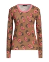 Etro Woman Sweater Brown Size 2 Wool, Silk, Cashmere, Viscose