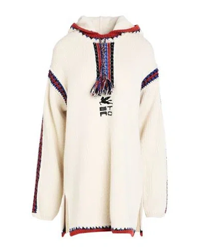 Etro Woman Sweater Cream Size 4 Virgin Wool, Alpaca Wool, Nylon In White