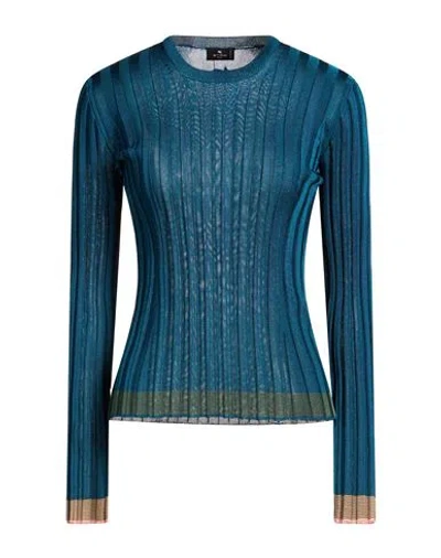 Etro Woman Sweater Deep Teal Size 6 Viscose In Green