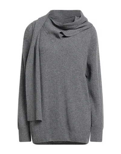Etro Woman Sweater Grey Size 6 Wool, Viscose, Cashmere In Gray