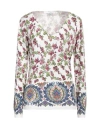 Etro Woman Sweater Ivory Size 12 Silk, Elastane In White
