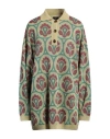 Etro Woman Sweater Khaki Size 4 Viscose, Metallic Fiber, Polyester, Polyamide In Beige
