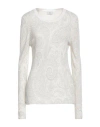 Etro Woman Sweater Light Grey Size 8 Silk, Viscose, Cotton In White