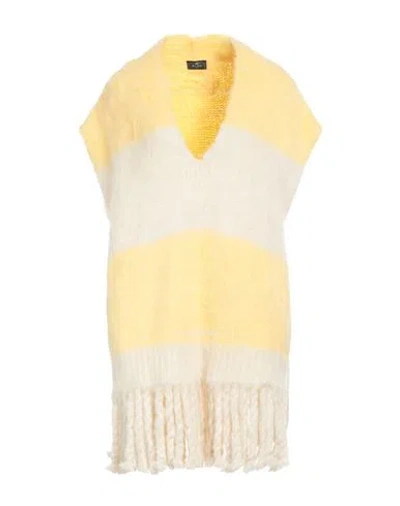 Etro Woman Sweater Light Yellow Size 6 Acrylic, Alpaca Wool, Mohair Wool, Polyamide, Wool