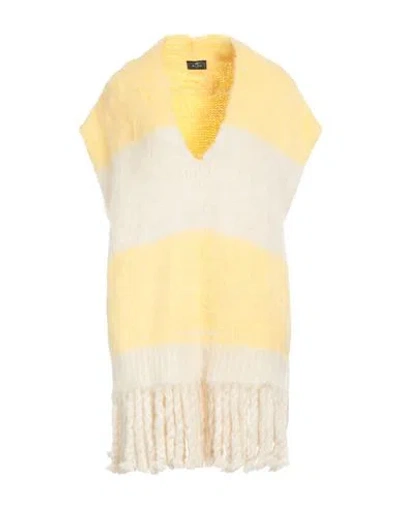 Etro Woman Sweater Light Yellow Size 4 Acrylic, Alpaca Wool, Mohair Wool, Polyamide, Wool