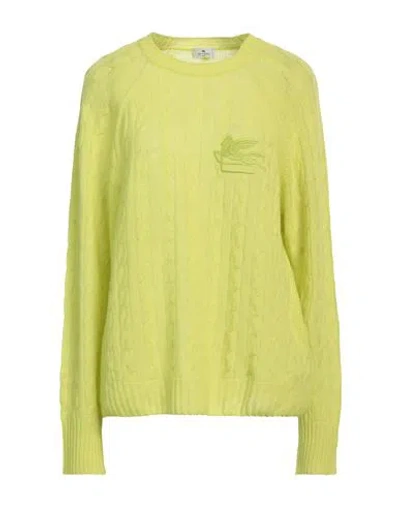 Etro Woman Sweater Lime Green Size 6 Cashmere